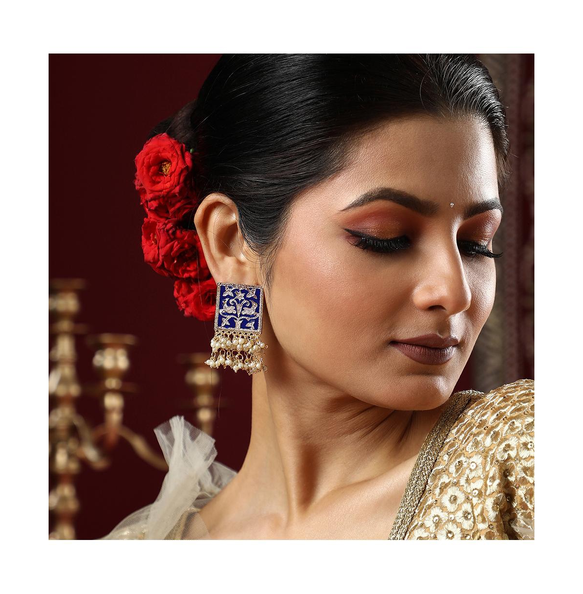 Sohi Women's The Niloufar Drop Earrings In Multi