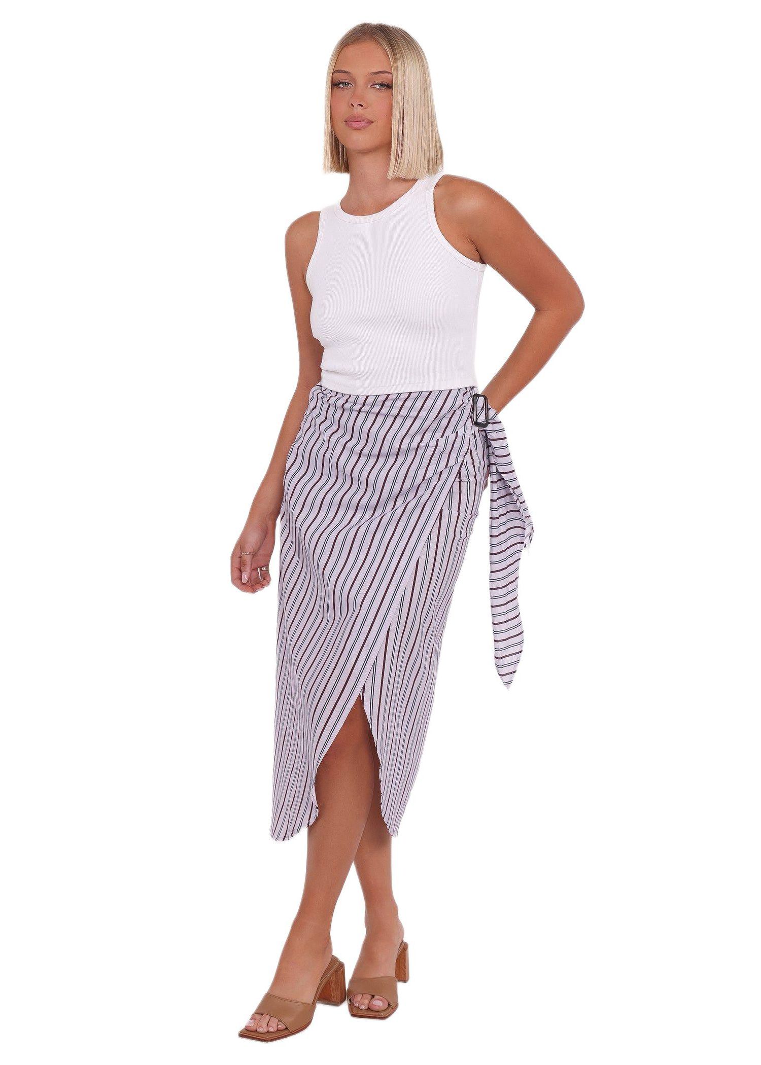Women's Jacey Wrap Midi Skirt