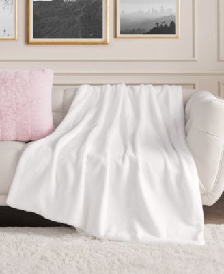 CLOSEOUT! Rabbit Mink Faux Fur Throw, 50" x 70"