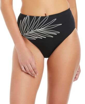 Women's Midnight Breeze High Rise Embroidered Swim Briefs