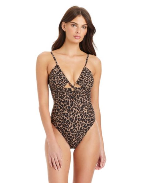 Женские купальники Sanctuary French Kitty Over-The-Shoulder Keyhole One-Piece Swimsuit
