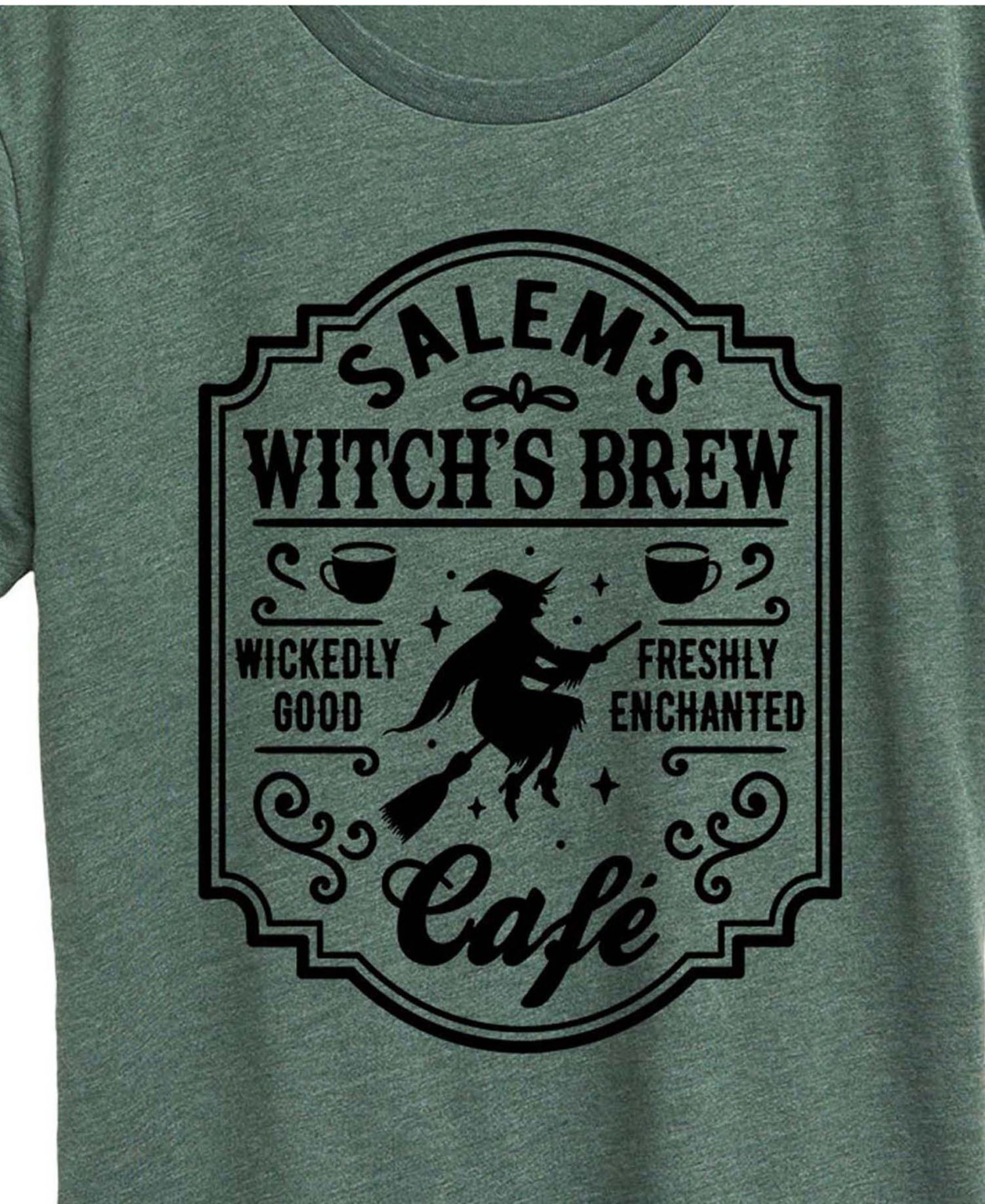 Halloween Salem's Witch's Brew Women's Short Sleeve Graphic T-shirts