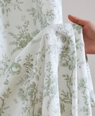 Walled Garden Tonal Floral Shower Curtain, 72" x 84"