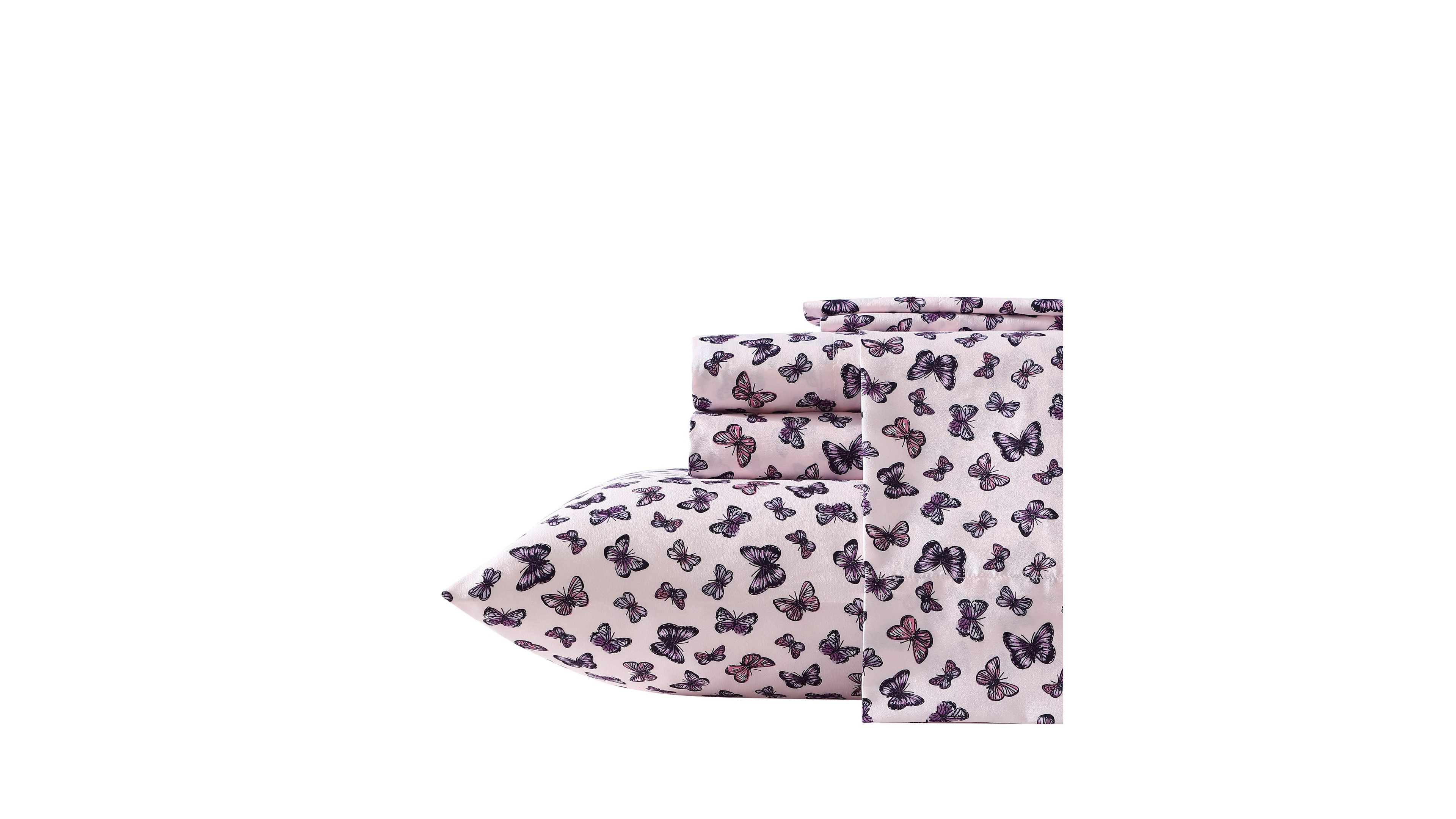 Betsey Johnson Printed Brushed Microfiber 4-Pc. Sheet Set, Twin