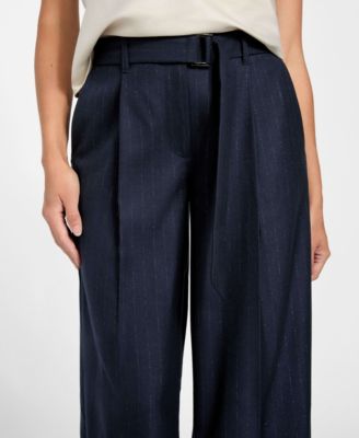 Women's Zanita Pin Stripe Relaxed-Fit Pants
