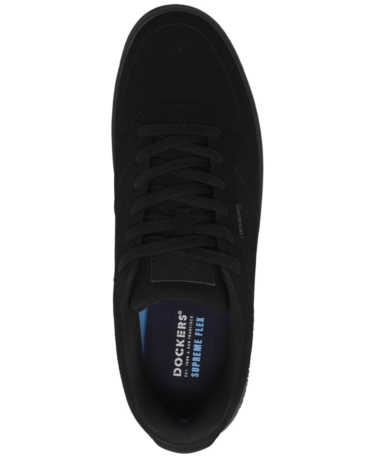 Dockers Mens Frederick Synthetic Leather Casual Sneaker In Black