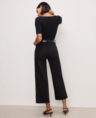 Women's Cropped Palazzo Jeans