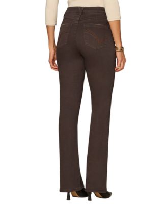 Petite "Ab"Solution High-Rise Round Up Jeans