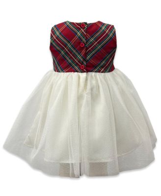 Baby Girls' Holiday Plaid Dress and Coat, 2-Piece Set