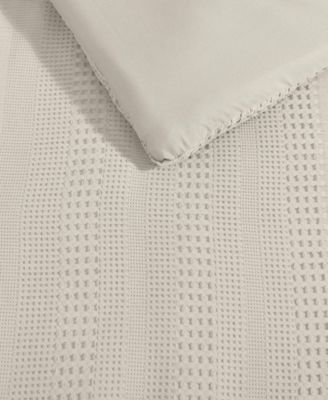 Solid Variegated Waffle 2-Pc. Comforter Set, Twin