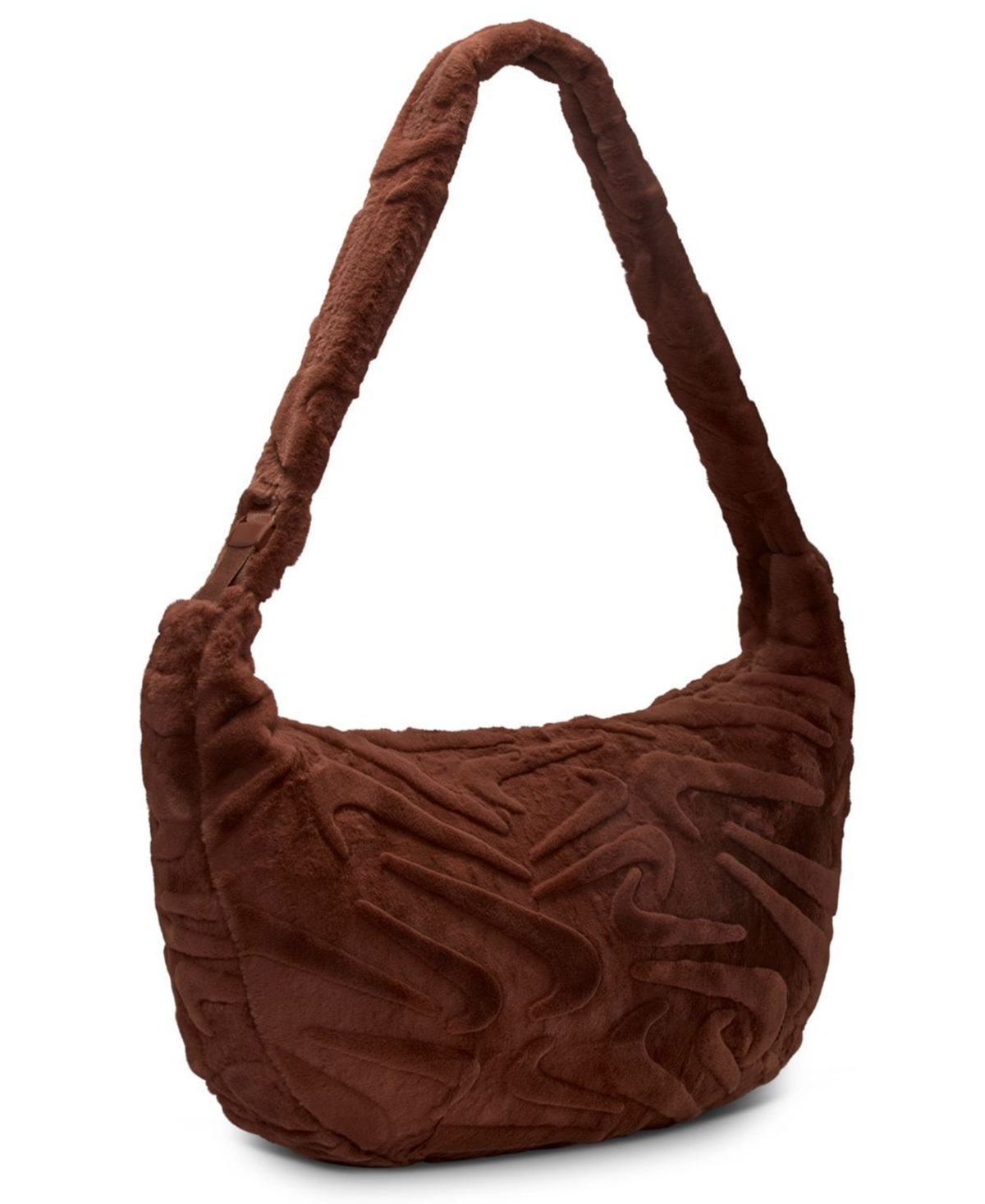 Nike Men's Sportswear Faux Fur Slouchy Bag In Brown
