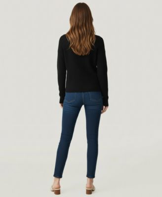 Soft by Women's Cashmere Fitted Asymmetrical Sweater