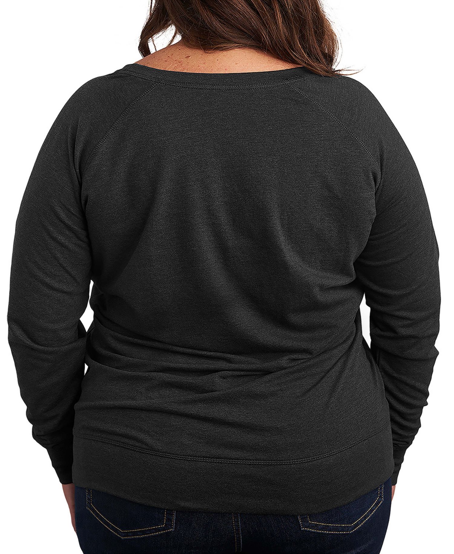 Plus Size Disney Halloween Mickey Mouse Candy French Terry Long Sleeve T-Shirt
