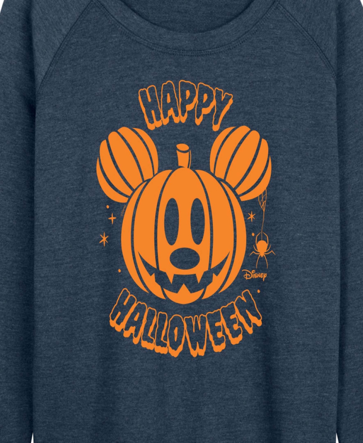 Hybrid Apparel Disney Happy Halloween Mickey Mouse Women's French Terry Long Sleeve Shirt