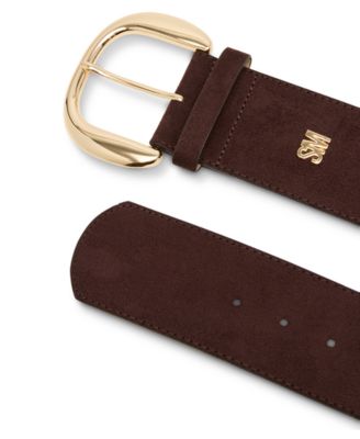 Women's Faux Suede Wide Belt