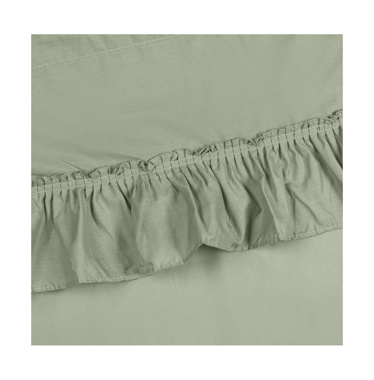 Ellis Stacey 1.5" Rod Pocket High Quality Fabric Solid Color Window Ruffled Swag 60"x38