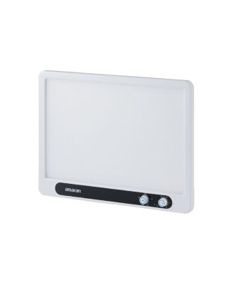 Verge 26W Bi-Color LED Light Panel, White, Bundle with Base Stand and Desk Clamp Stand