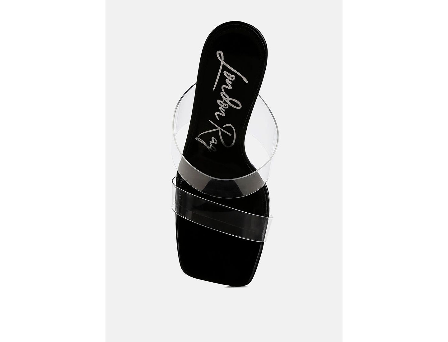 Женские сандалии London Rag Zelene Fantasy Wedge Heel Clear, цвет: Чёрный — фото 4