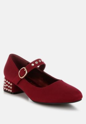 Womens Sima Studded Mary Jane Pumps