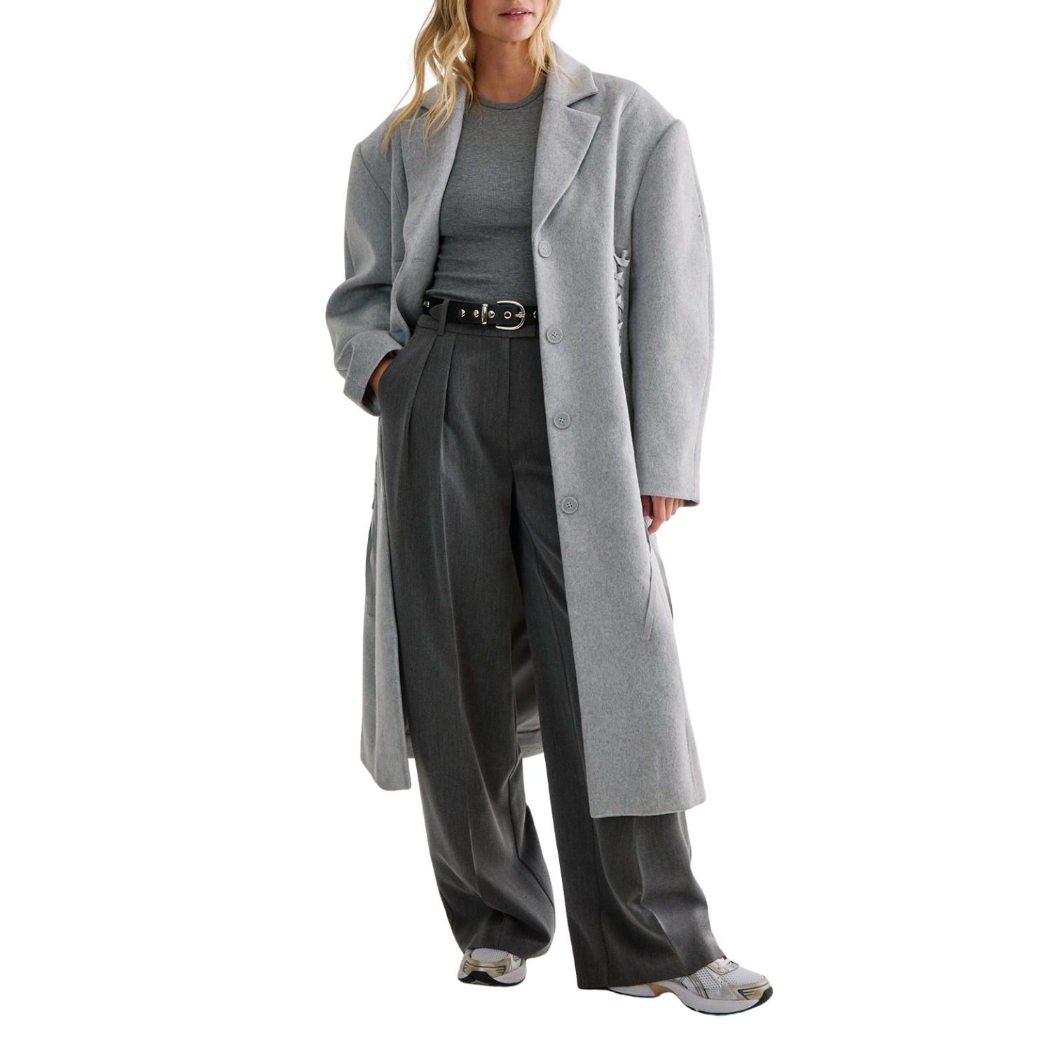 Premium Corseted Detail Maxi Coat
