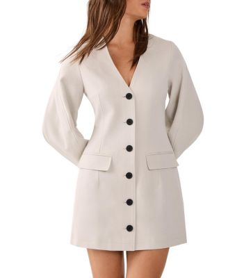Women's Button Through Mini Blazer Dress