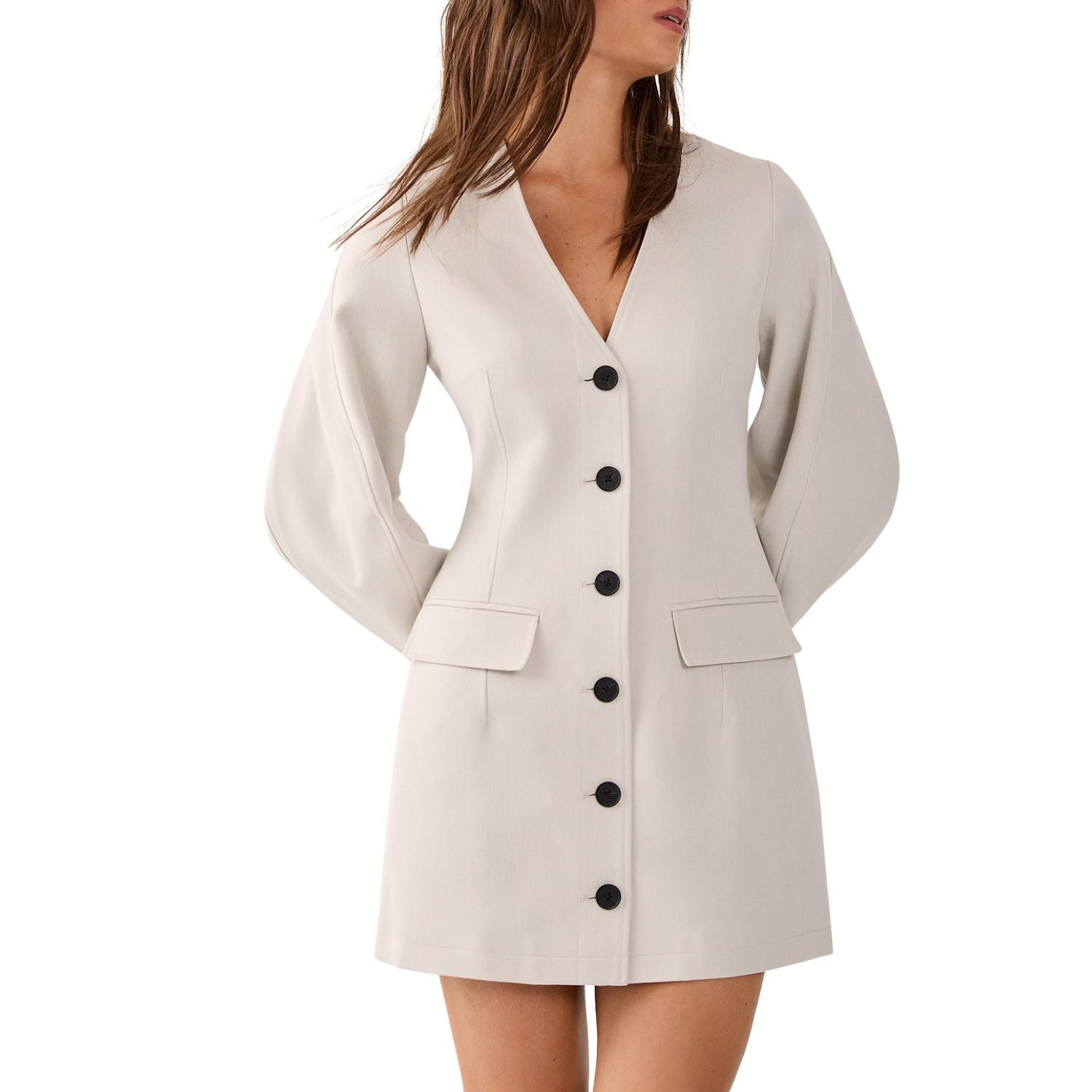 Women's Button Through Mini Blazer Dress