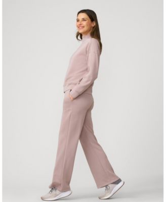 Women's Mockneck Modal Top & Wide Leg Pant