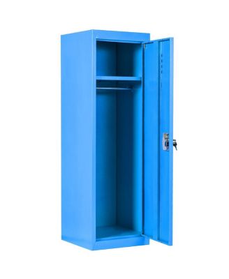 48'' Kid Locker Safe Storage Children Single Tier Metal Lockers Lock And Key