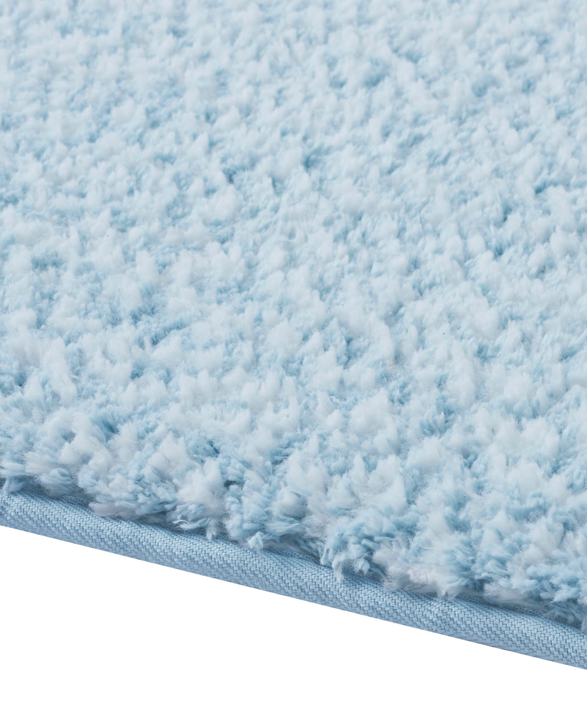 Vcny Home Heathered Memory Foam Bath Rug In Blue