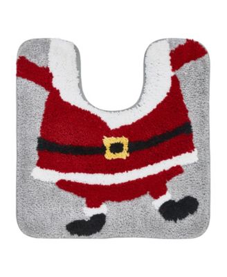 Santa Holiday Bath Rug Set, 2 Count