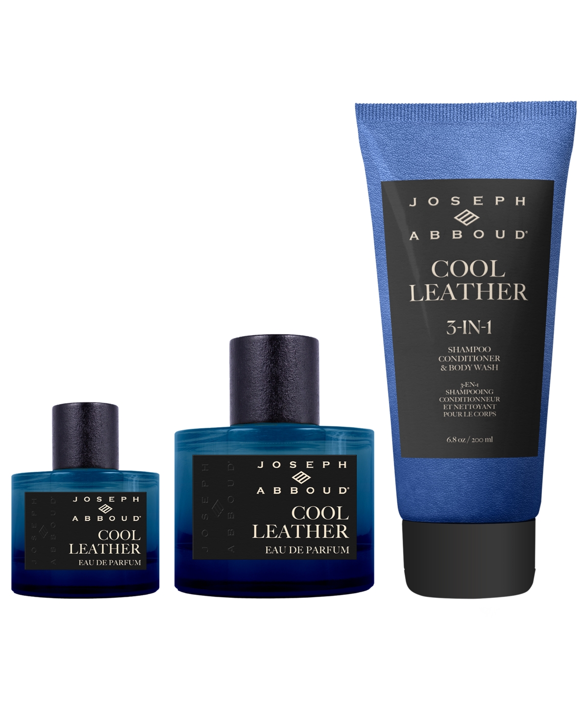 English Laundry Men's 3-pc. Joseph Abboud Cool Leather Gift Set In Blue