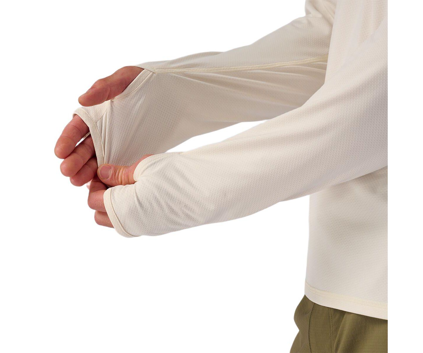 Мужское худи Backcountry Tahoe Sun Performance Shirts Long Sleeve, цвет: Egret — фото 3