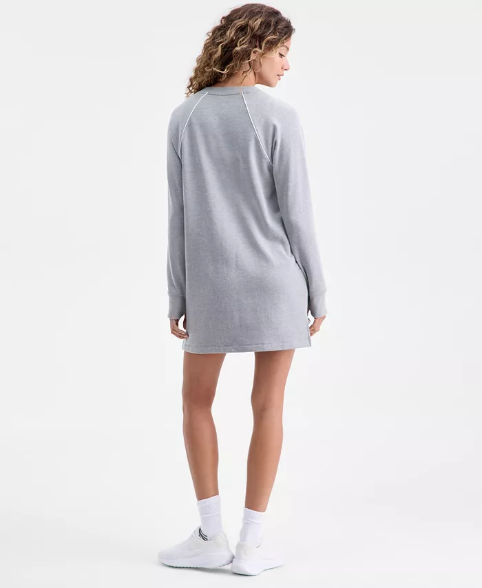 Women's Piped Sweatshirt Dress - thumbnail 5