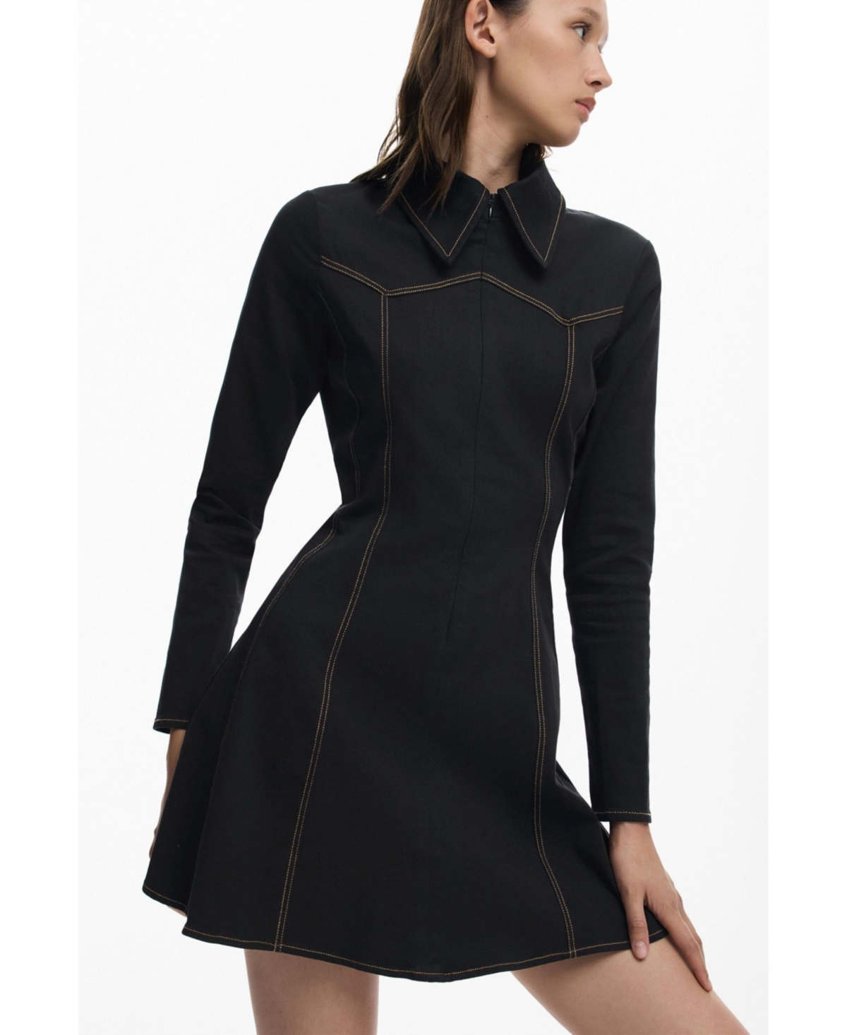 Desigual Women's Shirt dress with zipper