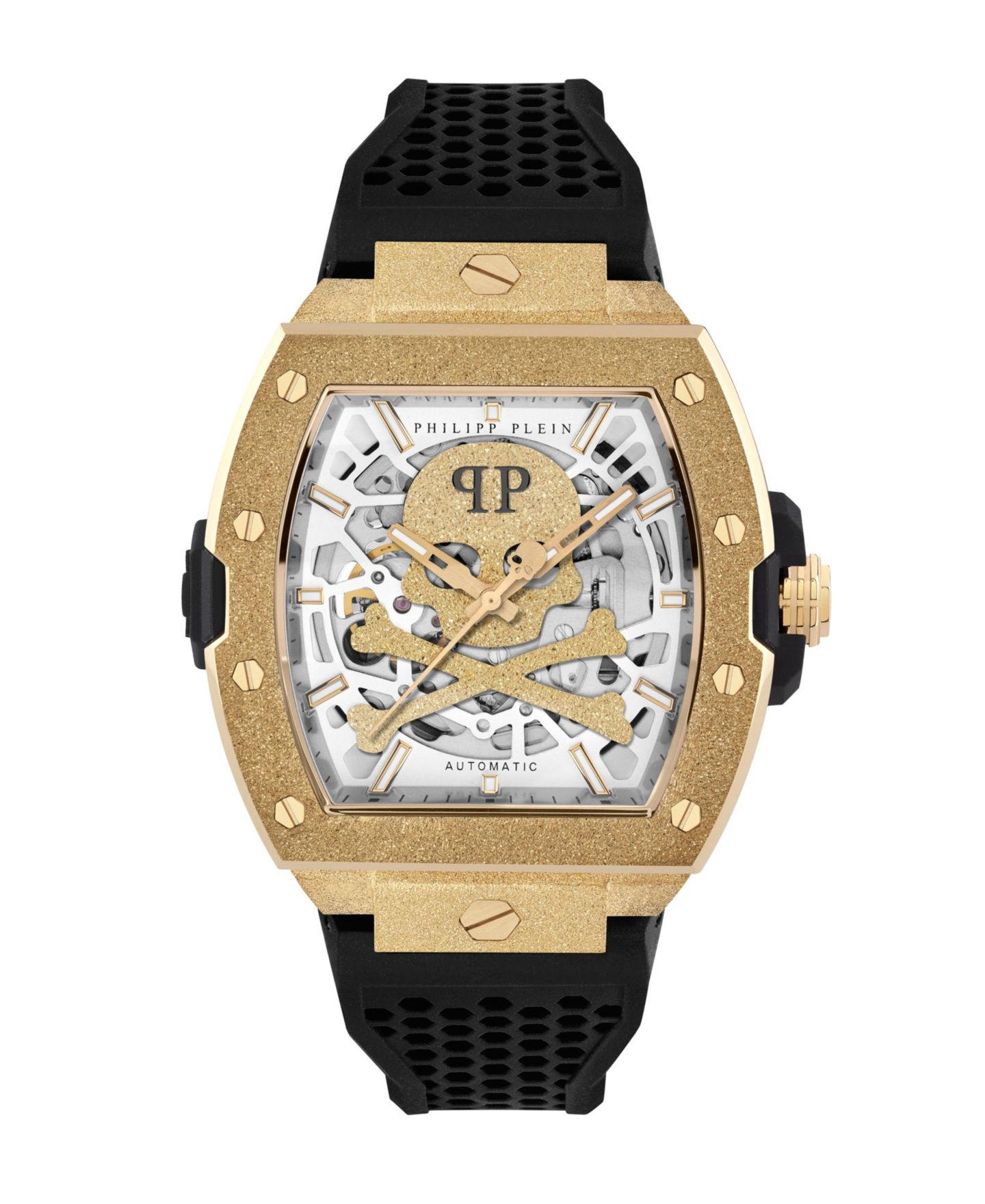 Мужские часы Philipp Plein Gold Stainless Steel Watch, 44mm — фото 1