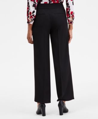 Women's High Rise Wide-Leg Pants, Regular & Petite