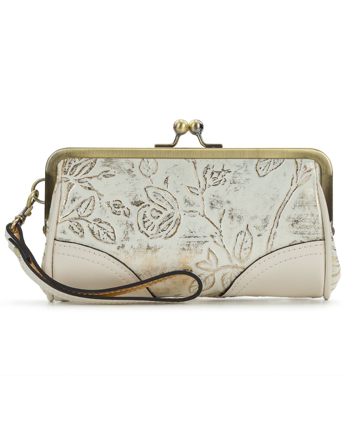 Patricia Nash Renna Bark Leaves Wristlet