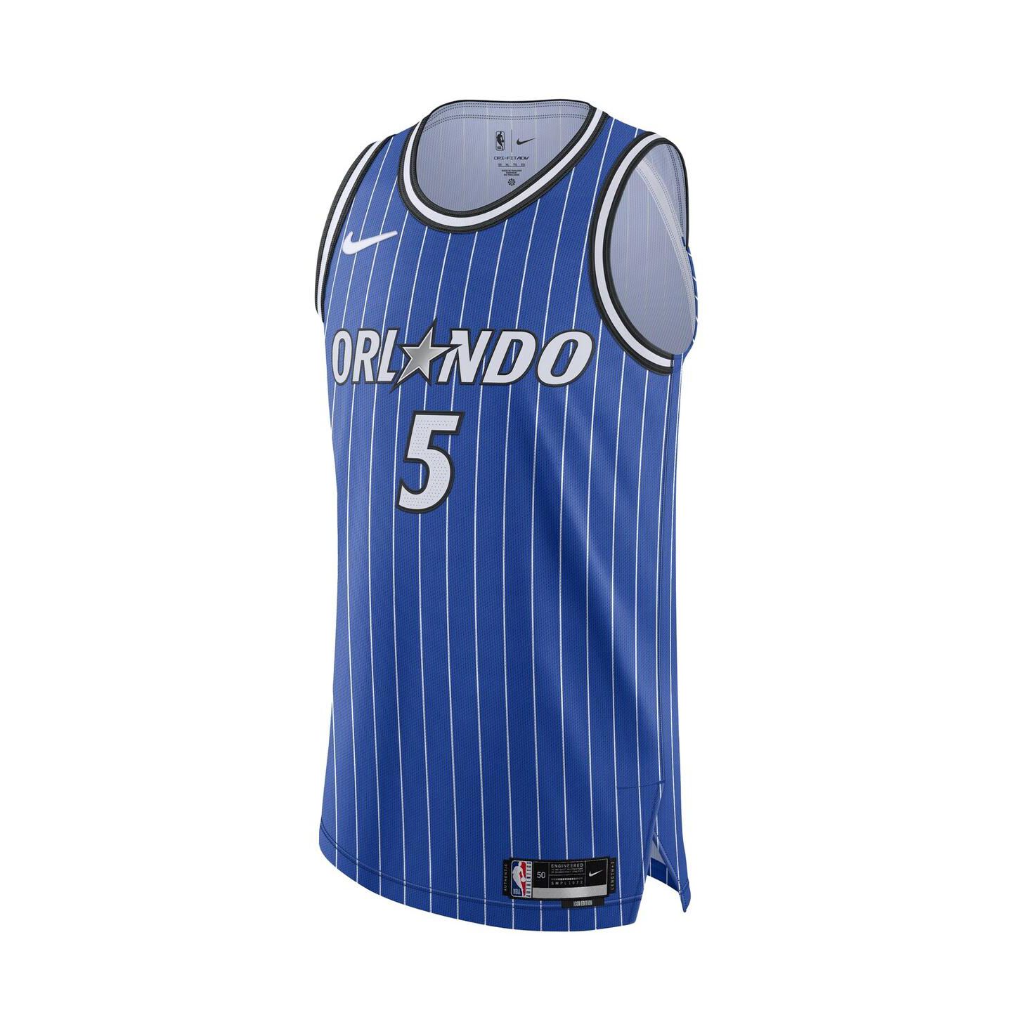 Мужской топ Nike Paolo Banchero Blue Orlando Magic Authentic Player Icon Edition Jersey — фото 3