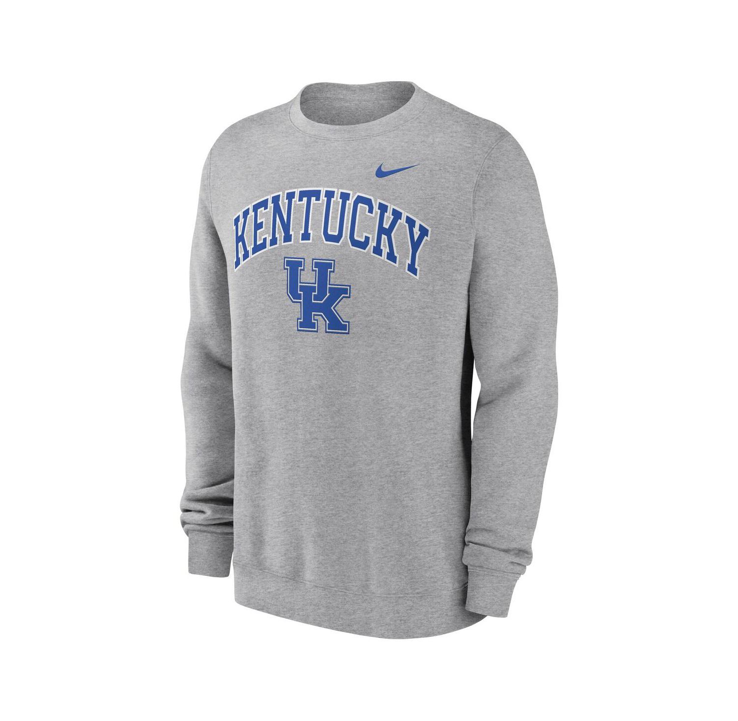 Men's Gray Kentucky Wildcats Arch Pullover Sweatshirt