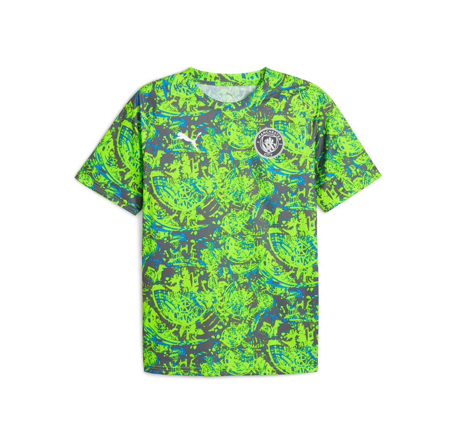 Men's Green Manchester City 2025/26 Pre-Match Training Jersey