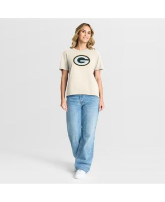 Women's Cream Green Bay Packers Dove Legacy T-Shirt