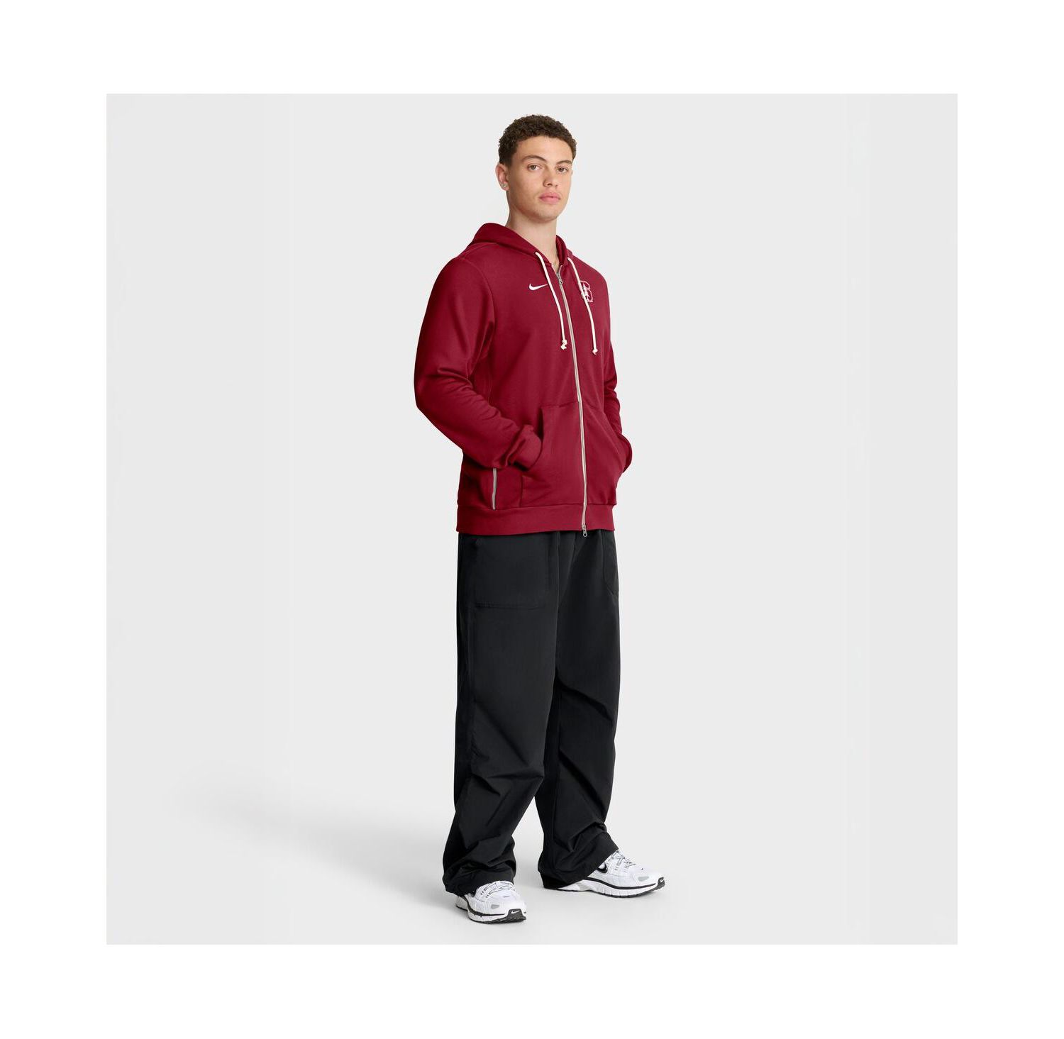 Men's Cardinal Stanford Cardinal 2025 Sideline Standard Issue Dri-FIT Full-Zip Hoodie
