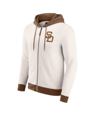 Darius Rucker Collection by Men's Cream San Diego Padres Polar Fleece Full-Zip Hoodie