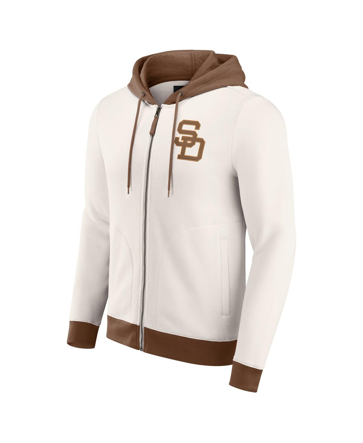 Darius Rucker Collection by Fanatics Men's Cream San Diego Padres Polar Fleece Full-Zip Hoodie