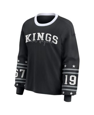 Women's Black Los Angeles Kings Long-Sleeve Sport T-Shirt