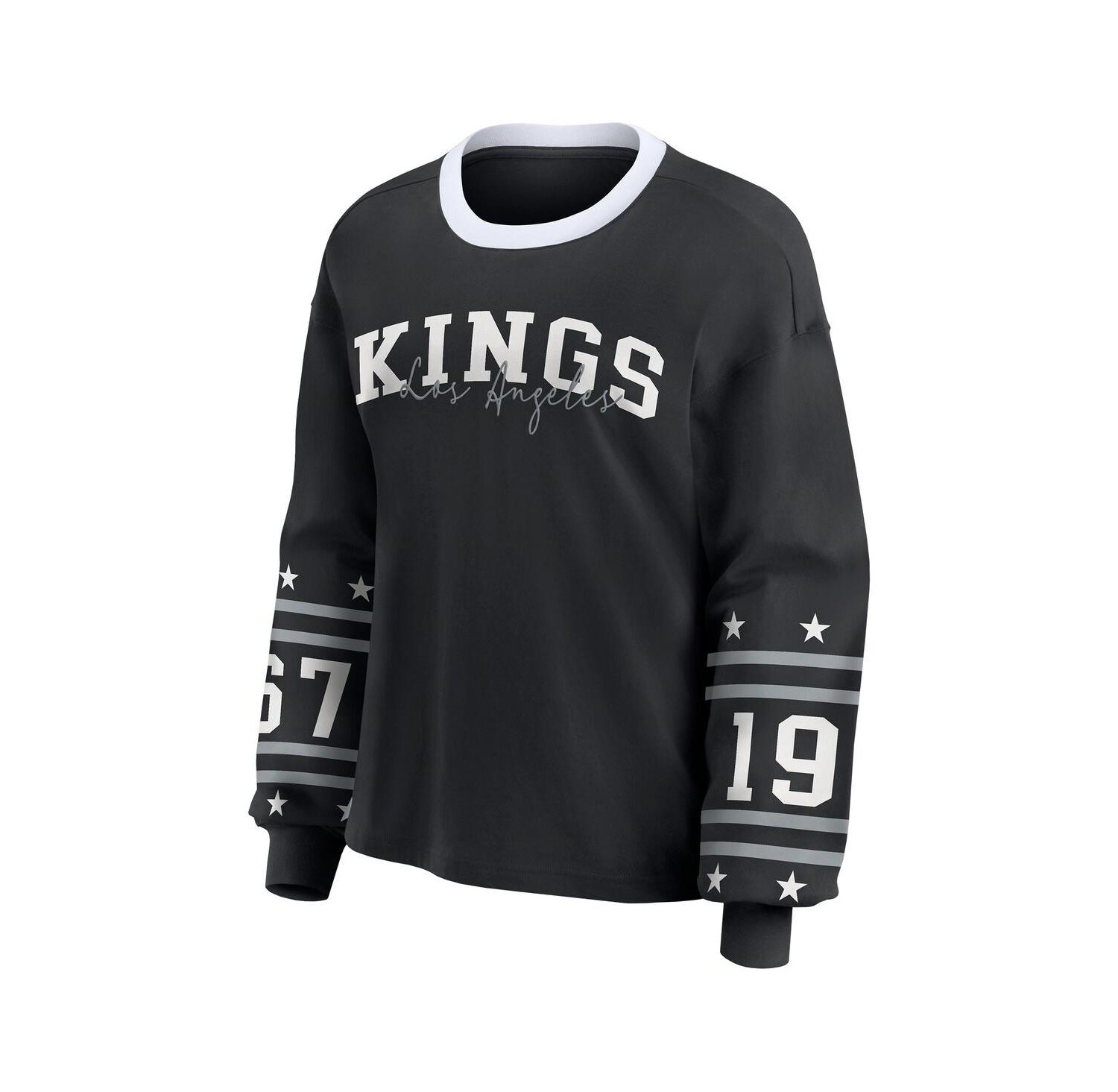 Women's Black Los Angeles Kings Long-Sleeve Sport T-Shirt