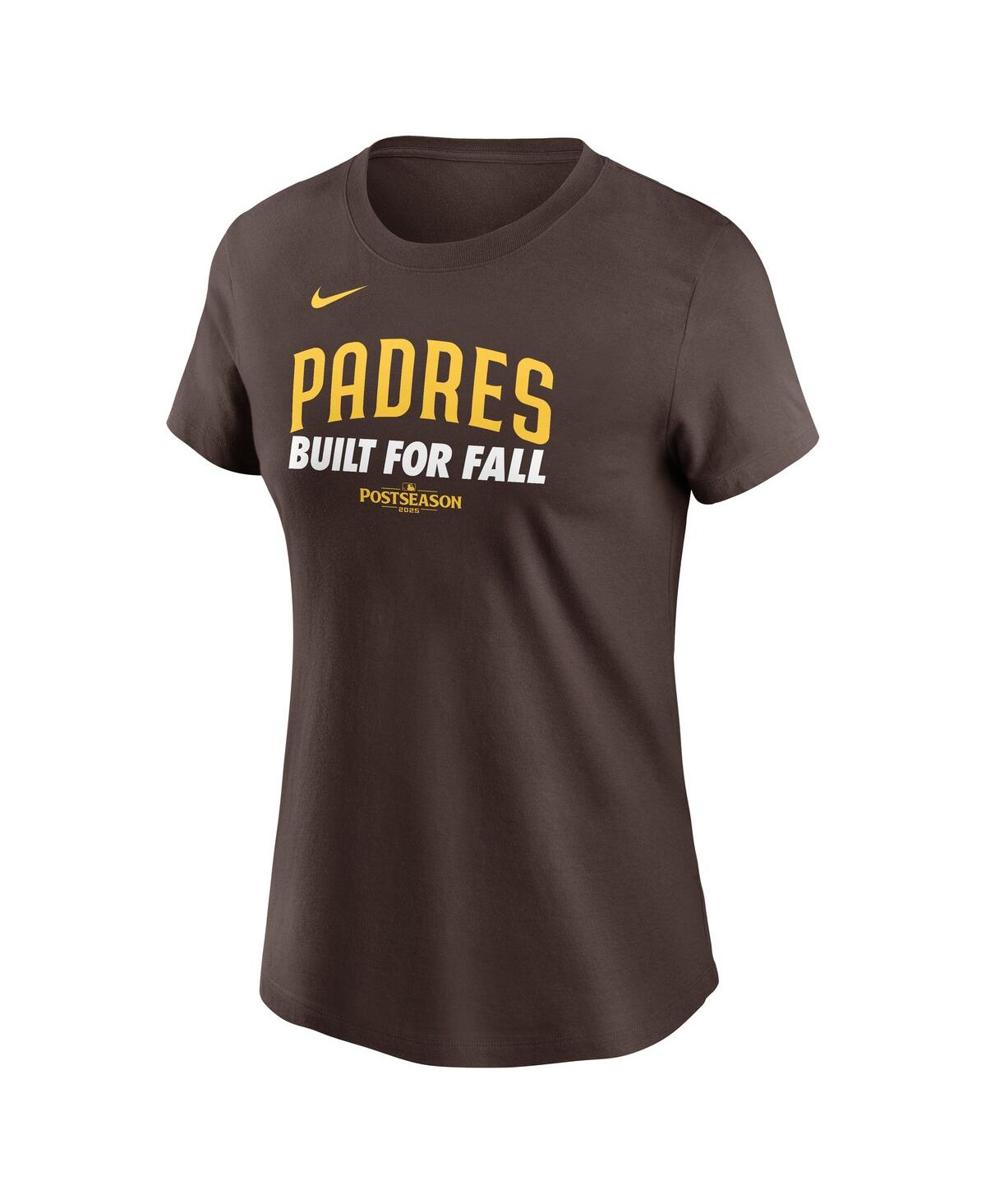 Nike Women's Brown San Diego Padres 2025 Mlb Postseason Authentic Collection T-shirt In Brown