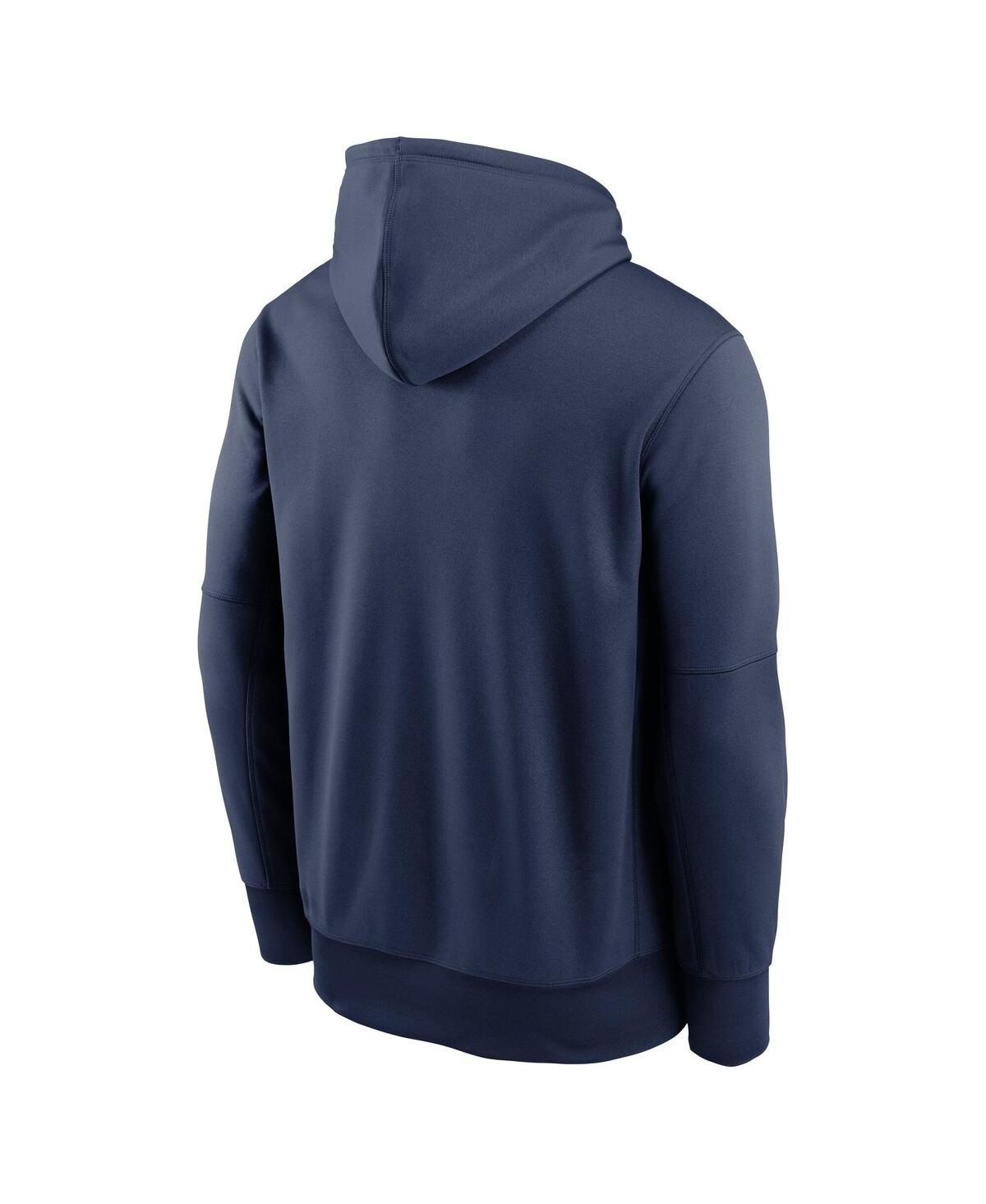 Nike Men's Navy New York Yankees 2025 Mlb Postseason Authentic Collection Therma Fleece Hoodie In Blue
