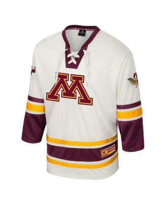 Men's Cream Minnesota Golden Gophers Puck Proud Fashion Hockey Jersey