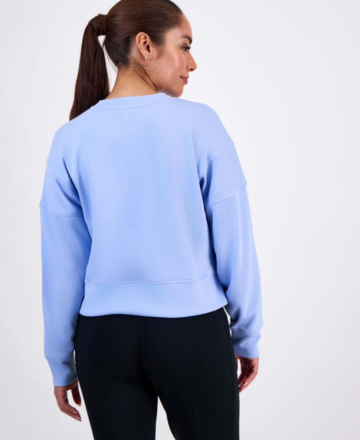 I.n.c. International Concepts Petite Crewneck Long-Sleeve Sweatshirt, Macy's Exclusive